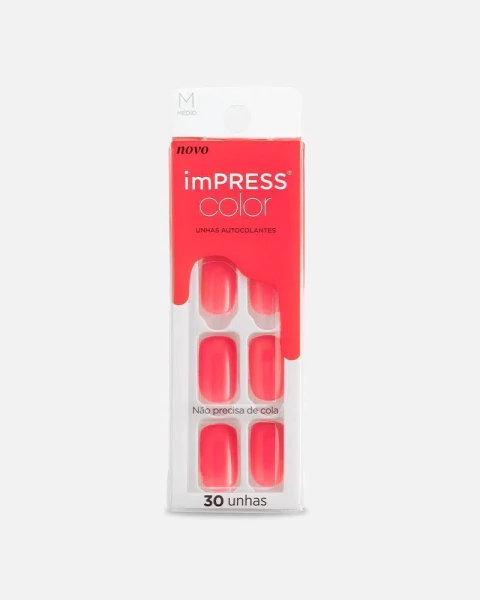 UNHA POSTIÇA AUTOCOLANTE IMPRESS COLOR MEDIA SHE'S RIGHT IMC10Y9B KISS NEW YORK