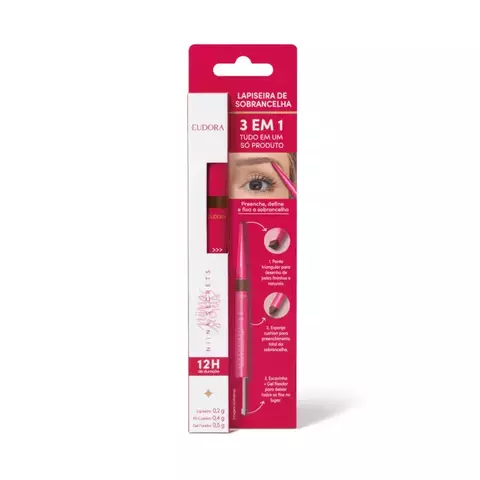 LAPISEIRA DE SOBRANCELHA 3 EM 1 NIINA SECRETS EUDORA 1,1G