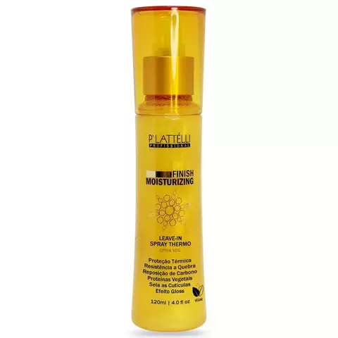 LEAVE-IN SPRAY THERMO FINISH MOISTURIZING PLATTELLI PROFISSIONAL 120 ml