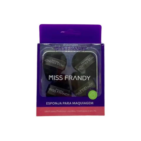 KIT COM 4 MINI ESPONJAS TRIANGULO E24-0521 MISS FRANDY