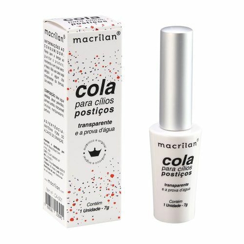 COLA PARA CILIOS POSTIÇOS TRANSPARENTE CA-001 MACRILAN 7G