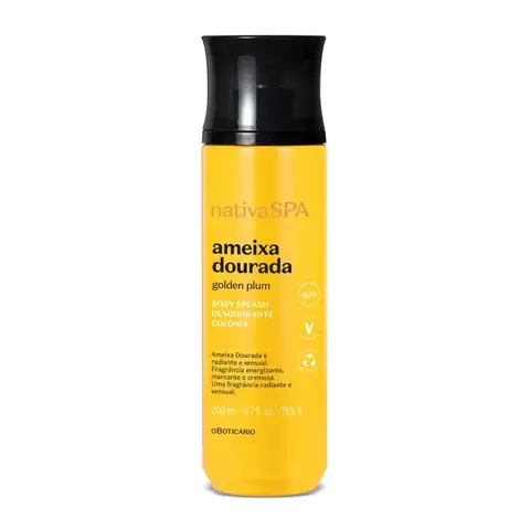 BODY SPLASH NATIVA SPA AMEIXA DOURADA O BOTICARIO 200ML