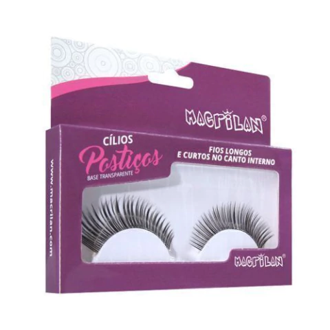 CILIOS POSTIÇOS FIOS LONGOS E CURTOS NO CANTO INTERNO CL2-23 MACRILAN