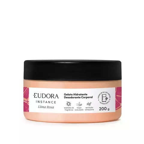 GELATO HIDRATANTE DESODORANTE CORPORAL INSTANCE LIMA ROSA EUDORA 200G