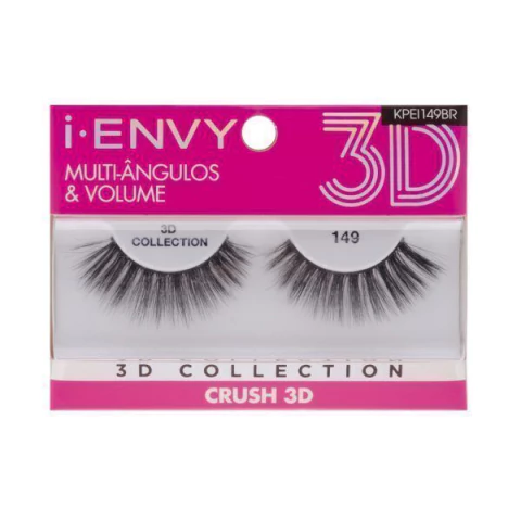 CILIOS POSTIÇOS 3D COLLECTION CRUSH 149 KPEI149BR I-ENVY BY KISS NEW YORK
