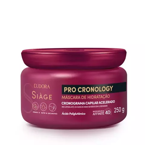 MASCARA DE HIDRATAÇAO PRO CRONOLOGY SIAGE EUDORA 250G