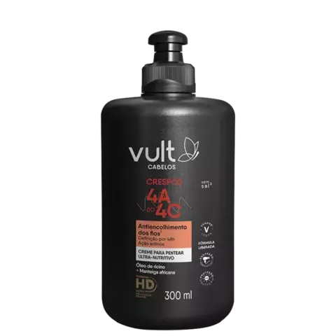 CREME PARA PENTEAR ULTRA NUTRITIVO CABELOS CRESPOS 4A A 4C 300ML