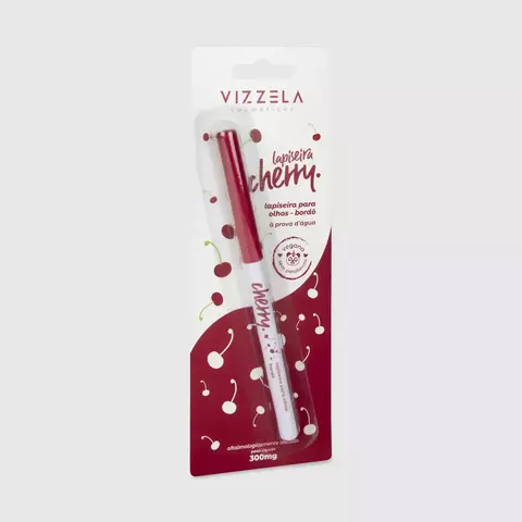LAPISEIRA PARA OLHOS A PROVA D'AGUA CHERRY BORDO VIZZELA 300MG