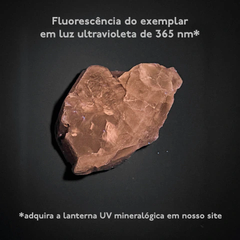 Apatita amarela-mel com fluorescência / fluorapatita / cor de citrino - 3,3 cm - Cód. 3G-159