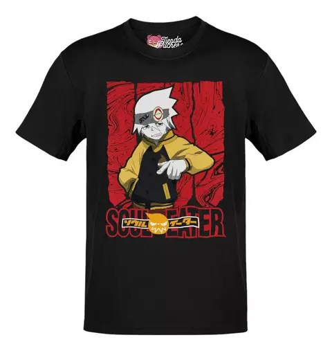 Playera Anime Soul Eater Soul Evans Panel Logo Rojo - comprar en línea