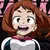Playera Anime Boku No Hero Ochaco Uraraka Rosa Rectangulo Letras Rosas en internet
