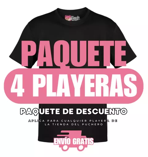 Paquete Anime Playeras del Puchero 4 (Envio Gratis) - comprar en línea