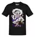 Playera Anime One Piece Luffy Cuadro Morado Puntos Letras Rojas - comprar en línea