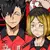 Playera Anime Haikyū!! Kuroo Kozume Letras Rojas Naranjas en internet