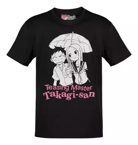 Playera Anime Teasing Master Takagi-san Takagi Nishikata Letras Rosas - comprar en línea