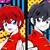 Playera Anime Ranma 1/2 Ranma Letras Rojas Multicolor en internet