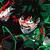 Playera Anime Boku No Hero Izuku Midoriya Deku Rayos Verdes Letras Rojas en internet