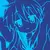 Playera Anime Lucky Star Konata Izumi Lineas Logo Celeste