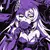 Playera Anime Honkai Star Rail Black Swan Logo Morado en internet