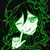 Playera Anime Genshin Impact Venti Lineas Verdes Logo Blanco en internet
