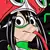 Playera Anime Boku No Hero Tsuyu Asui Froppy Verde en internet