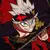 Playera Anime Black Clover Asta Panel Demon Letras Rojas en internet