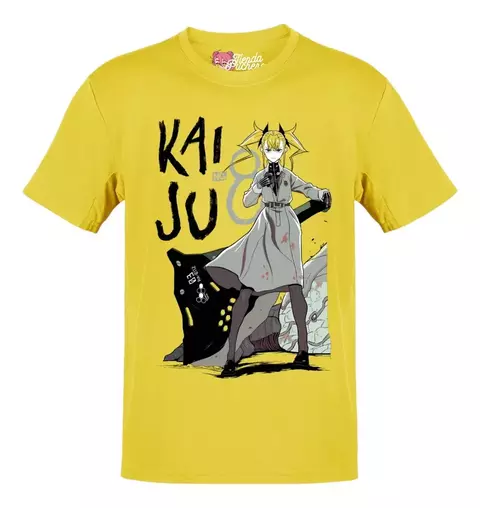 Playera Anime Kaiju No 8 Kikoru Shinomiya Letras Negras - comprar en línea