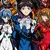 Playera Anime Evangelion Shinji Rei Asuka Letras Moradas en internet