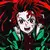 Playera Anime Demon Slayer Tanjiro Kamado Lineas Letras Rojas en internet