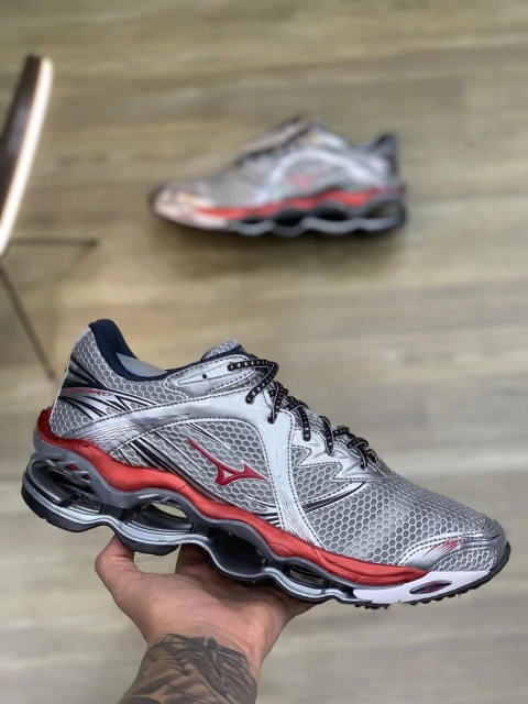 Mizuno Wave Prophecy 1 'Silver/ Red Gradient'
