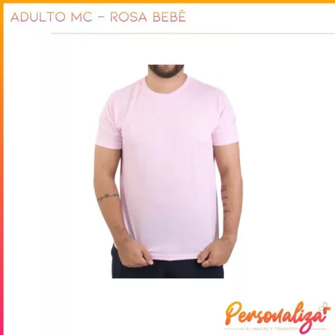Camiseta Rosa Bebê