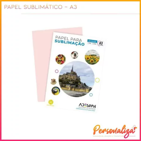 Papel Sublimático A3 ADESPAN - 100fls