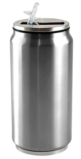 Lata Térmica para Sublimação em Aço Inox com Parede Dupla - 300ml