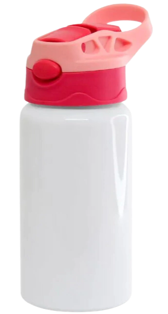 Squeeze 500ml - Bico Silicone - Vermelho/Rosa Bebê