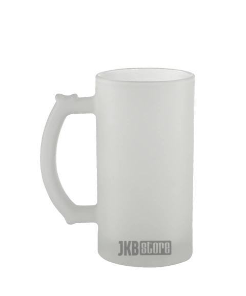 Caneca de Chopp Vidro Jateada - 475ml