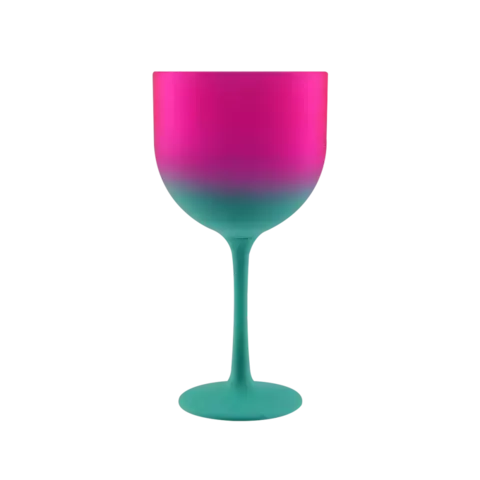 Taça de Gin Bicolor - Tiffany/Pink