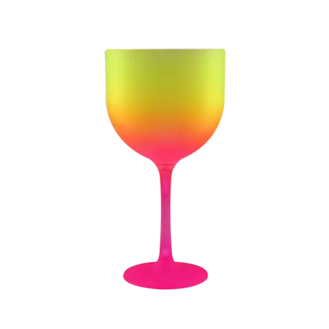 Taça de Gin Bicolor - Amarelo/Pink