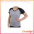 Baby Look Raglan - Preto/Cinza Mescla - comprar online