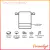 Toalha Lavabinho com Franja - Rosa Bebe - comprar online
