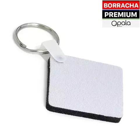 Chaveiro Quadrado - Borracha