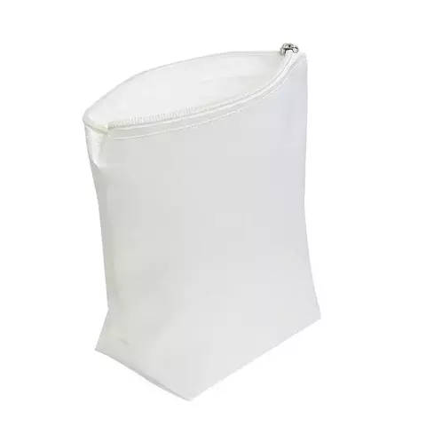 Necessaire Vertical em Poliester Branco Brilho