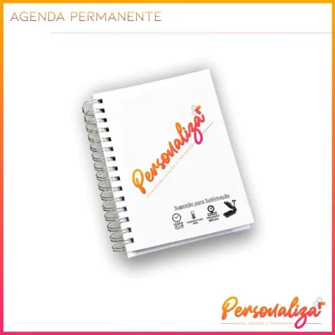 Agenda Permanente - 14.5x20cm - CAPA PAPEL