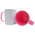 Caneca com Alça e Interior Colorido - Pink - Polímero - comprar online
