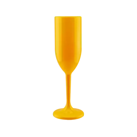 Taça de Espumante Leitoso - Amarelo Bandeira