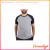 Camiseta Raglan - Preto/Cinza Mescla
