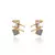 Brinco Cristal Rock Ouro Vintage | Claudia Arbex