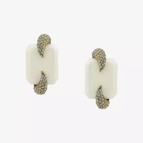 Brinco Ouro Vintage Off Médio Felina – Sheila Morais