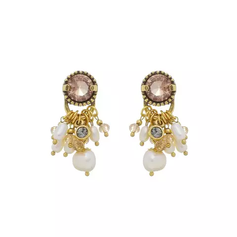 Brinco Cacho Peach Ouro | Estela Geromini
