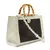 Bolsa Diana Maxi Em Couro Natural E Palha Indiana Marshmallow/Preto | ISLA