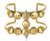 Bracelete Sark Cravejado Ouro | Cláudia Arbex